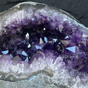 Superb Crystal Geode, Large Cave, Amethyst Crystal for collectors, 5 in Tall Full polished stone, Stunning decor AAA Crystal