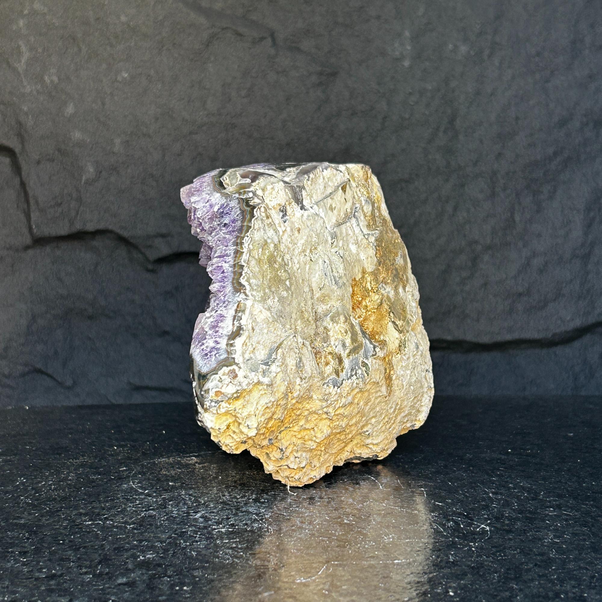 Amethyst Centerpiece Cave Geode with Agate Formations, Toptable Home Decor Crystal, High Quality Quartz Cluster from Uruguay