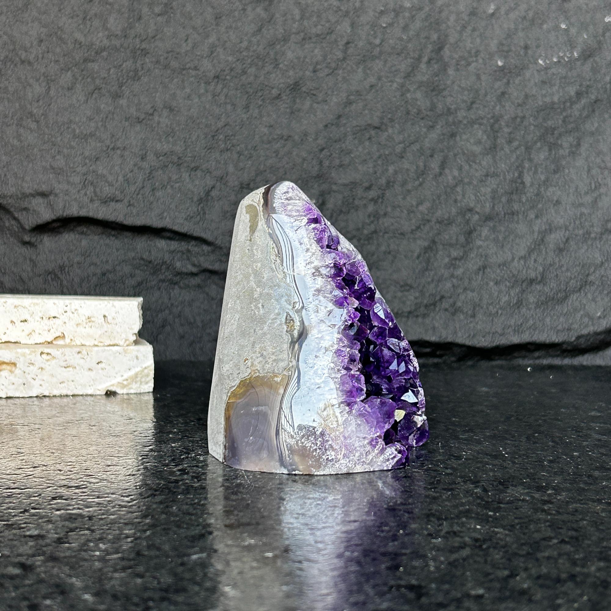 Large crystals, Amethyst geode, Anxiety relief, Stay safe gift