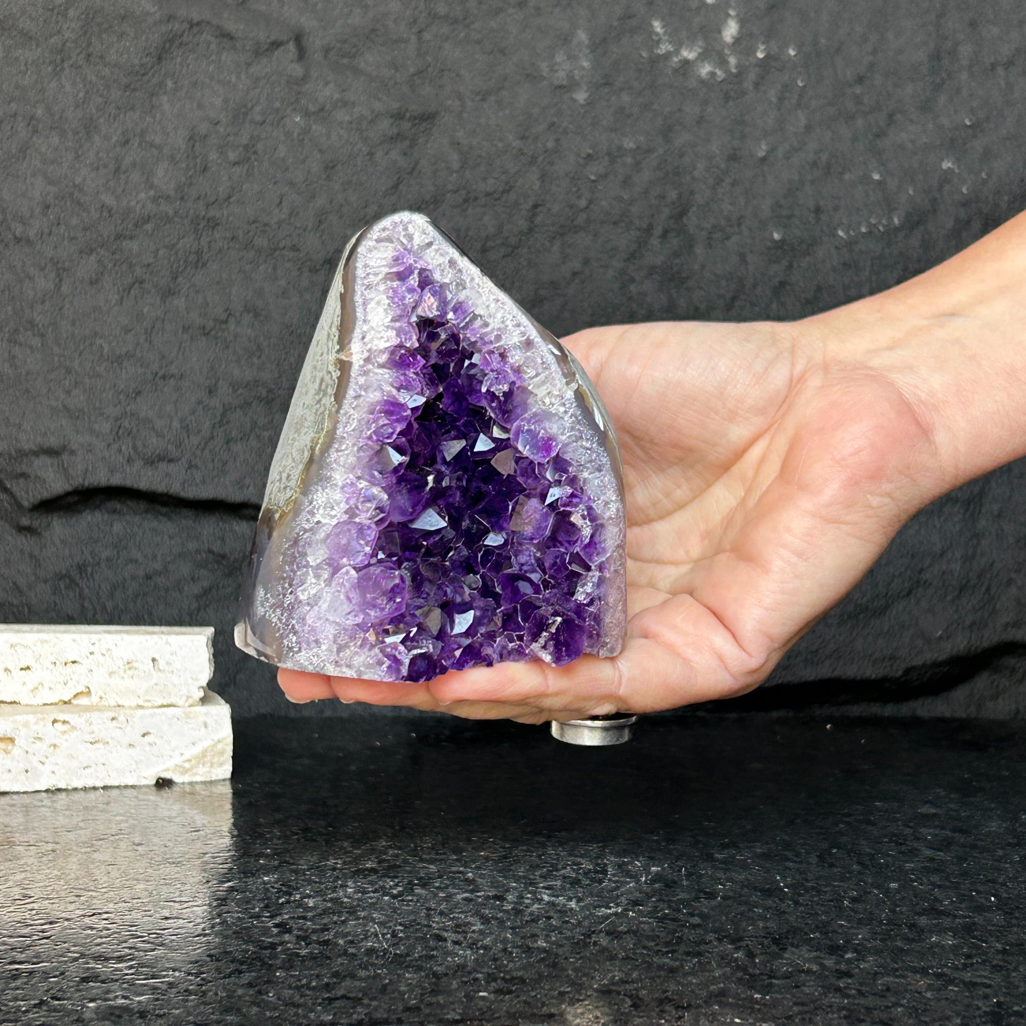 Large crystals, Amethyst geode, Anxiety relief, Stay safe gift