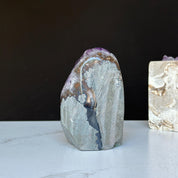 Large Amethyst geode, Unique crystal cluster with Agate formations