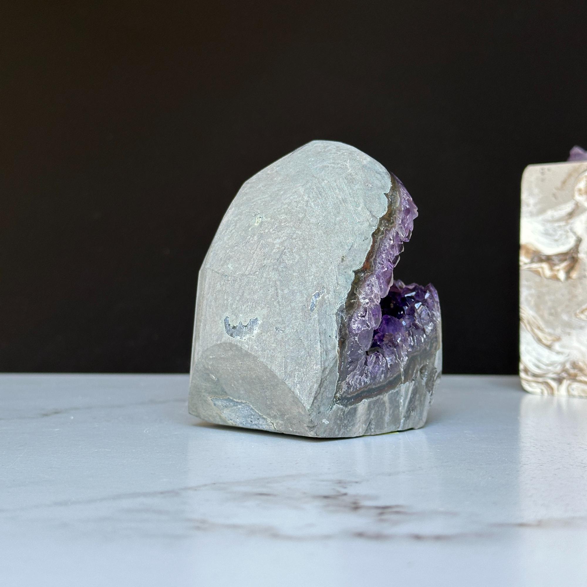 Large amethyst geode with FREE GIFT BOX, Mindfulness gift