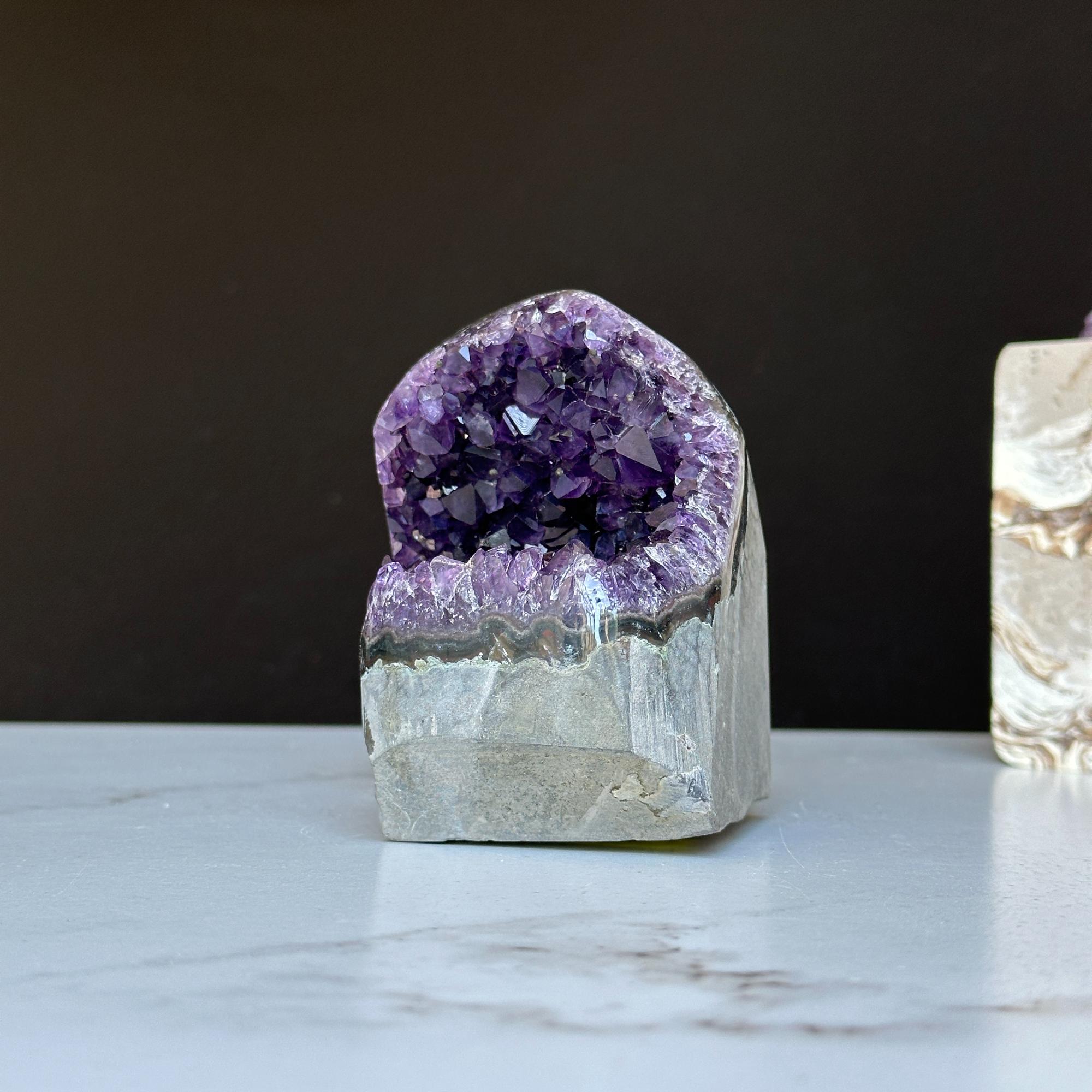 Large amethyst geode with FREE GIFT BOX, Mindfulness gift