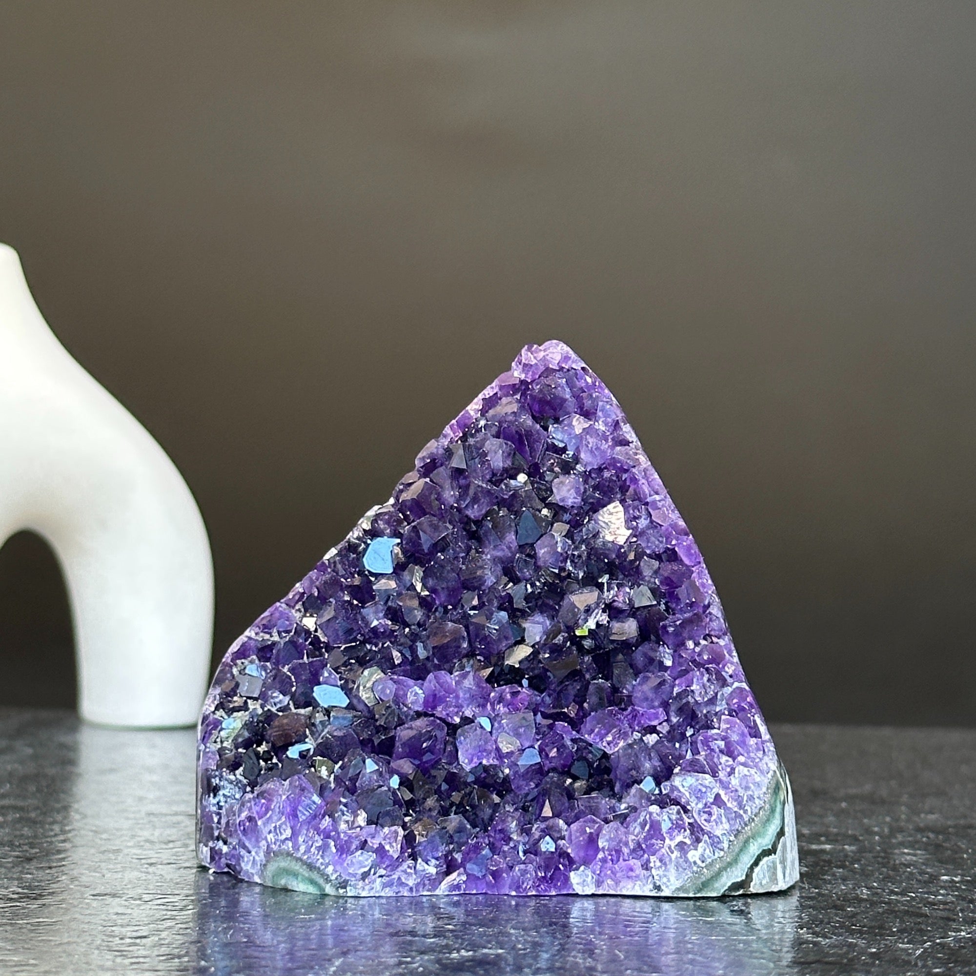 Large crystals Amethyst geode, Unique crystal cluster with FREE GIFT BOX
