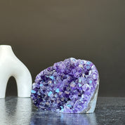 Amethyst cave, crystal purple amethyst