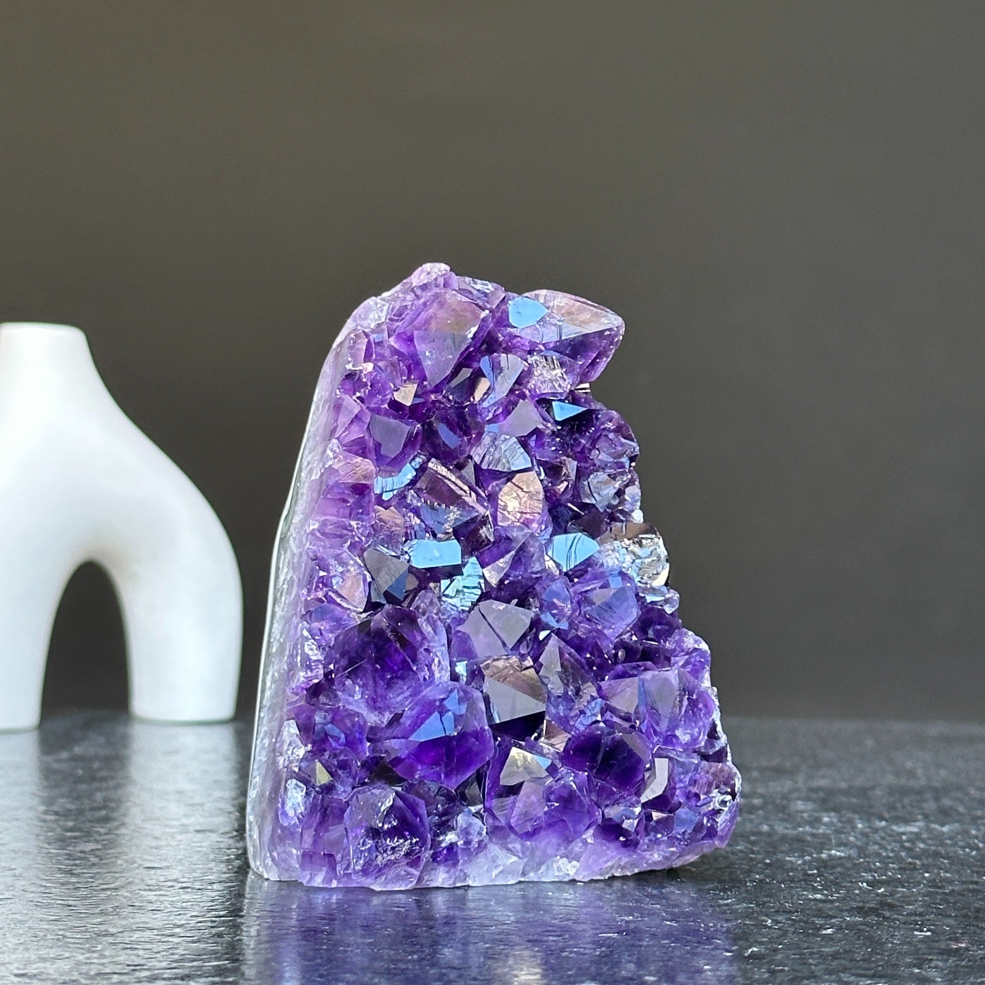 Amethyst raw stone, Cathedral amethyst, large crystal cluster