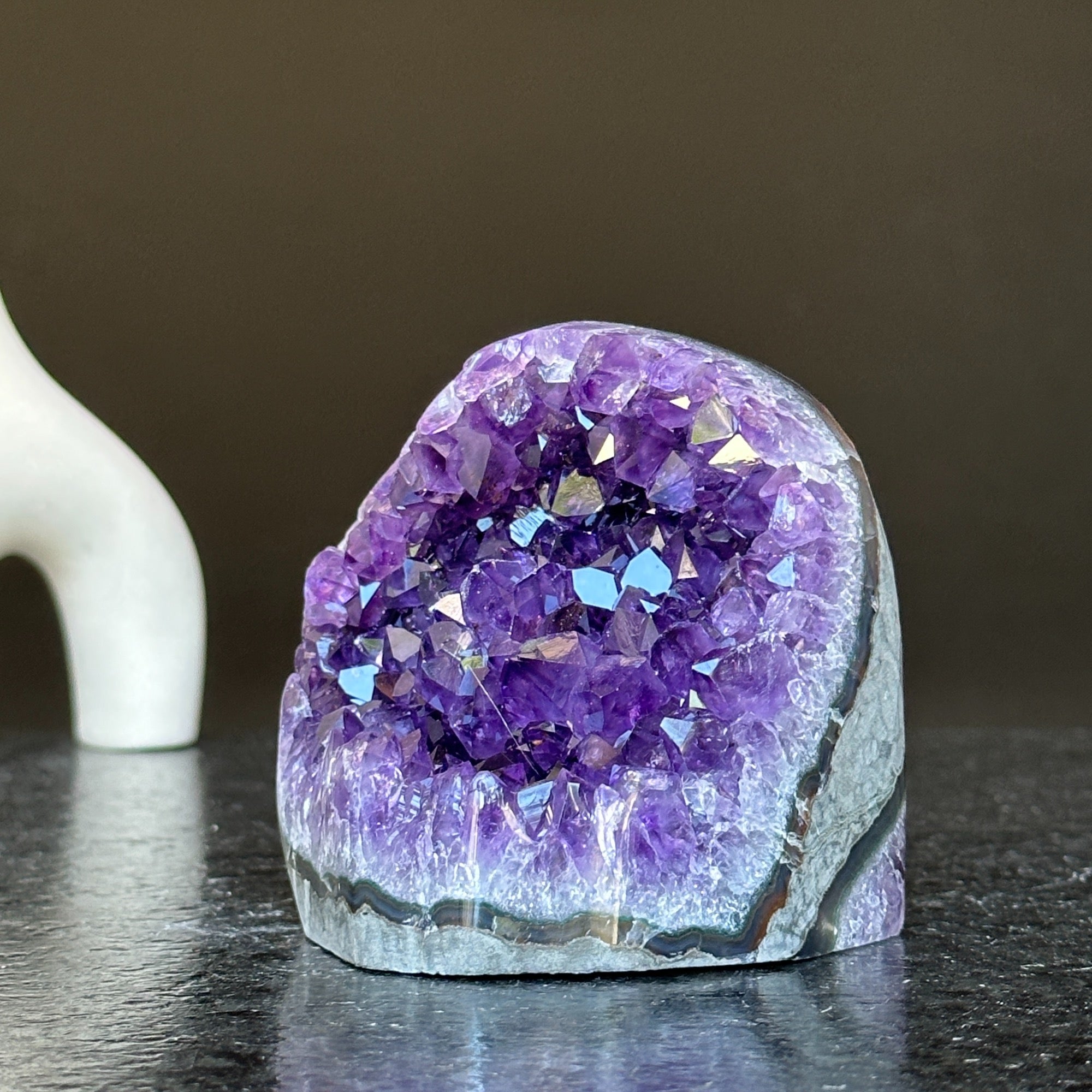 Large crystals, Amethyst geode, Anxiety relief, Stay safe gift