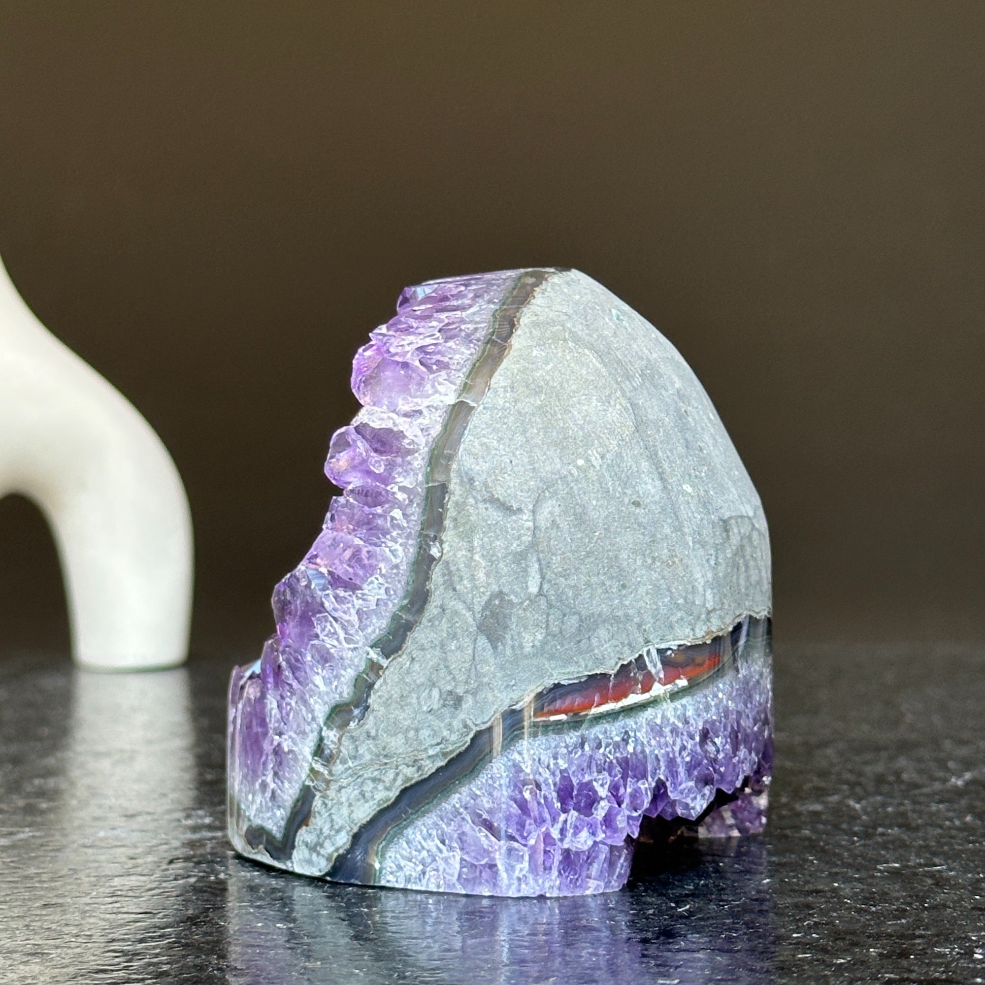 Large crystals, Amethyst geode, Anxiety relief, Stay safe gift