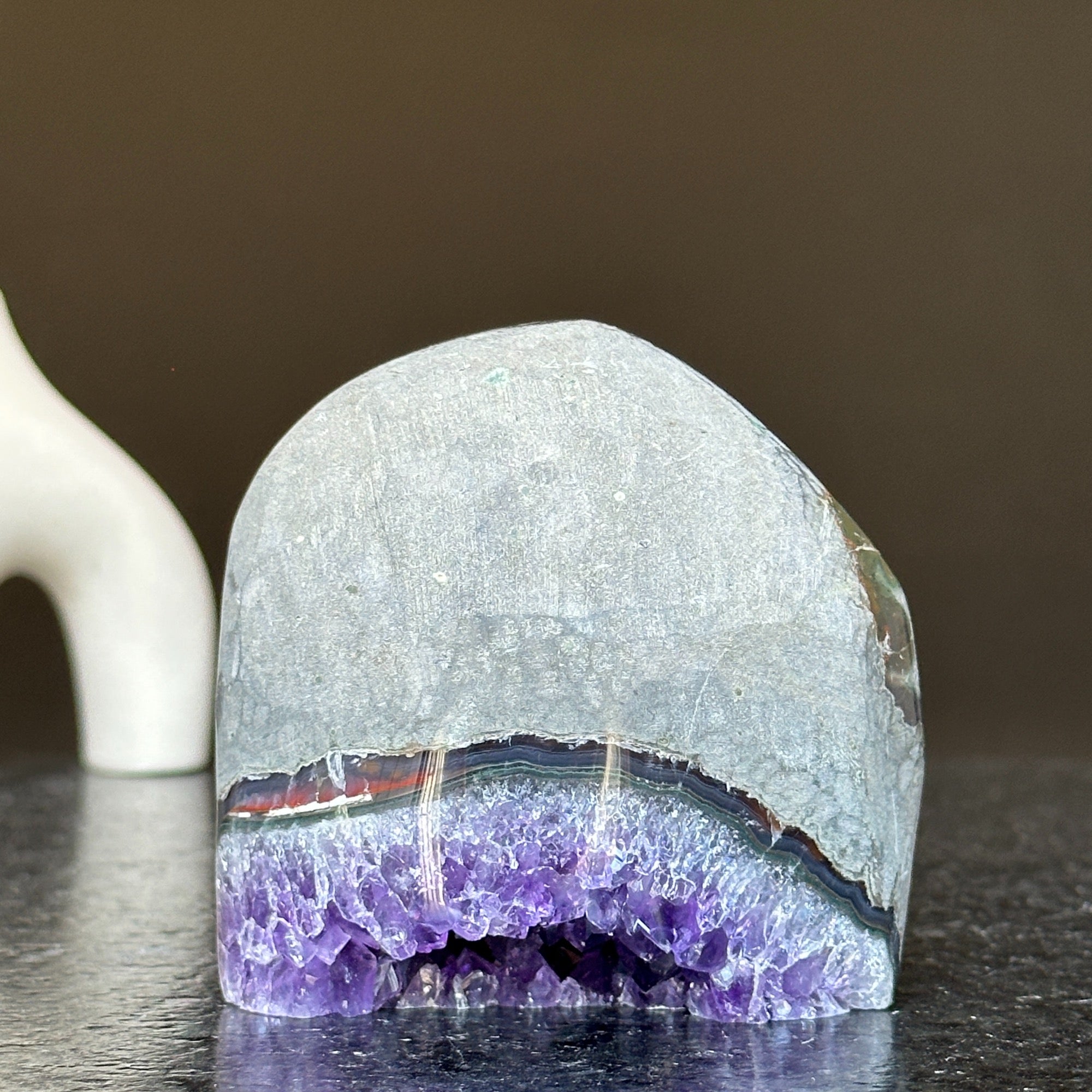 Large crystals, Amethyst geode, Anxiety relief, Stay safe gift