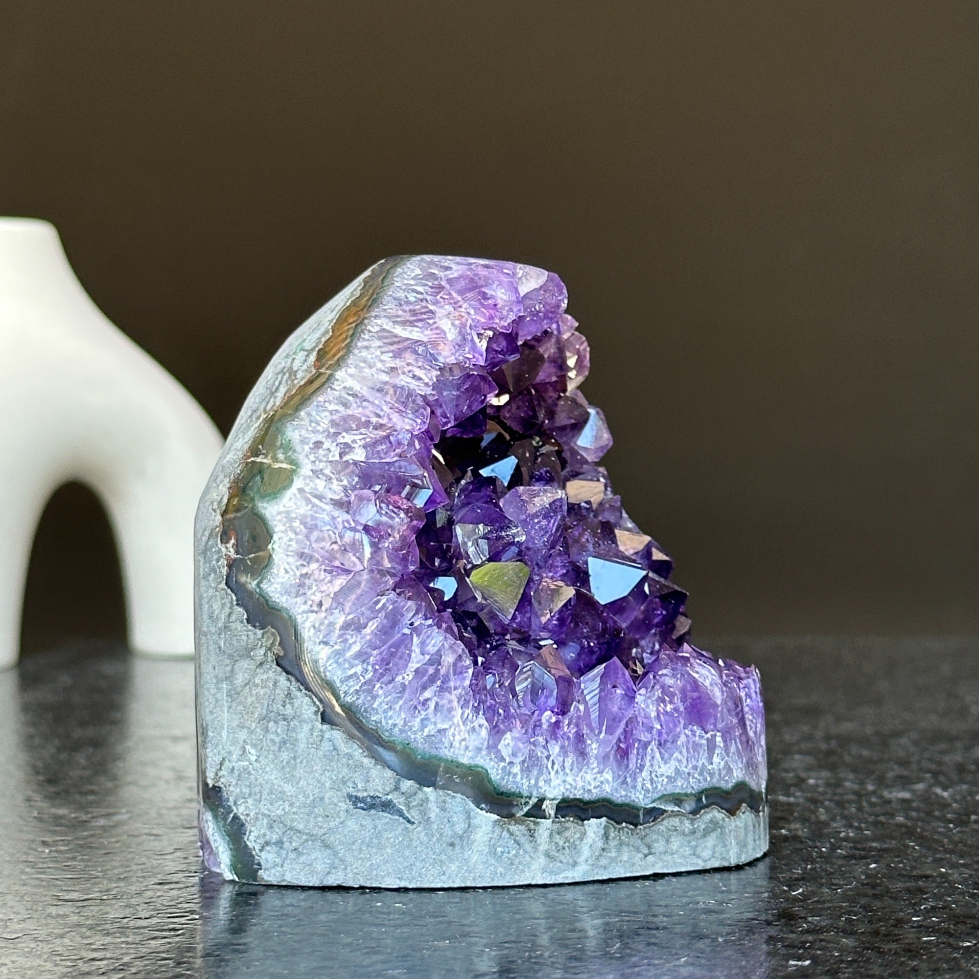 Large crystals, Amethyst geode, Anxiety relief, Stay safe gift