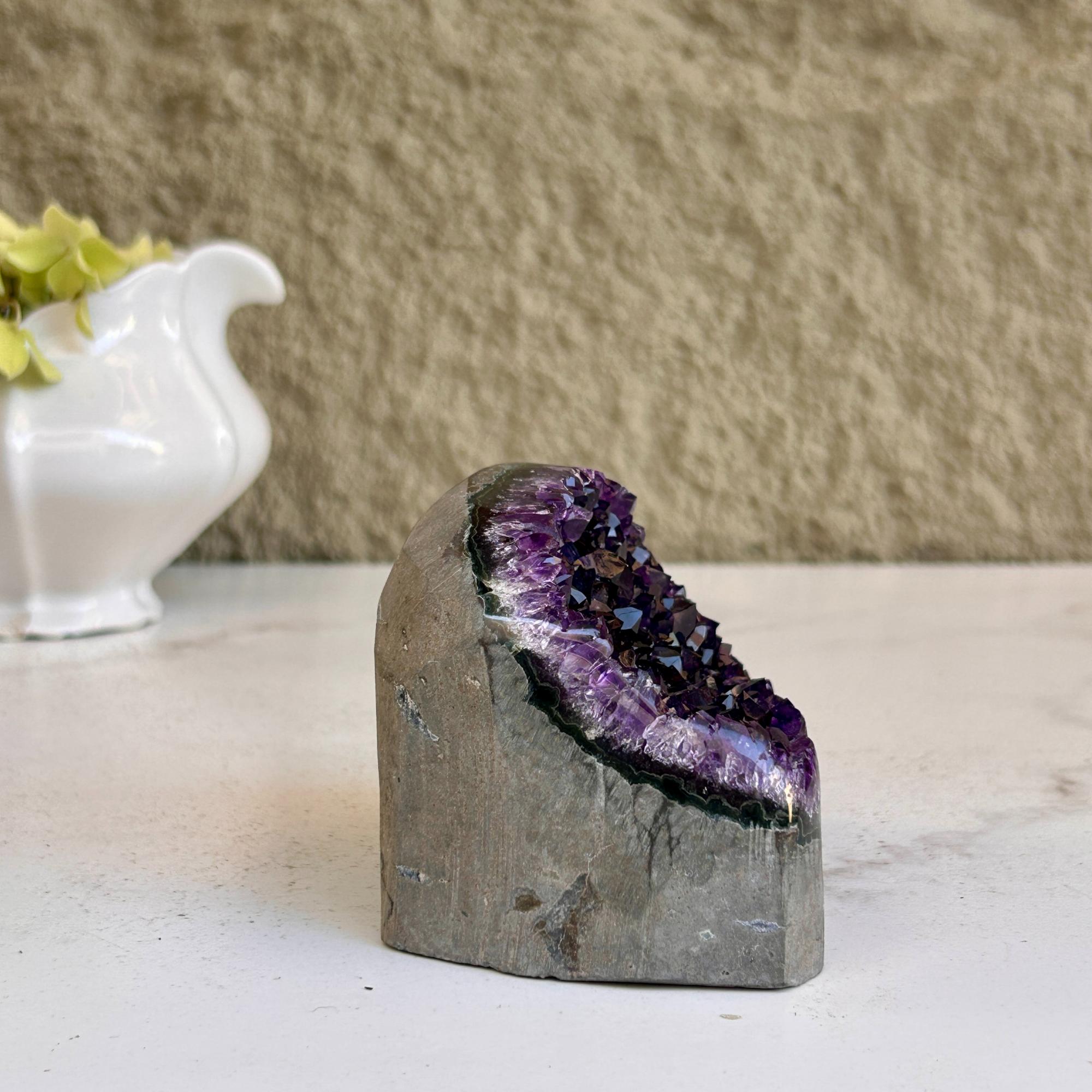 Amethyst raw stone, Cathedral amethyst, large crystal cluster