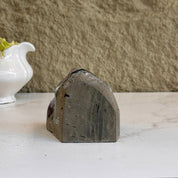 Large crystals Amethyst geode with Agate formations