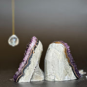 Amethyst point set of 2, amethysts for meditation altar, anxiety crystals