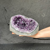 Unique Premium quality Amethyst, Geode cave amethyst 7 inches