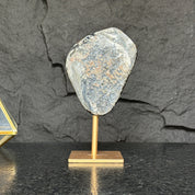 Natural Amethyst Geode, Galaxy Crystal on Metal Stand