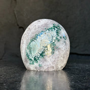 Amethyst Cave, Crystal Quartz Geode Stone, Natural Specimen Egg-Shaped