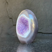 Incredible Deep Purple Amethyst Stone, Egg shaped crystal piece, AAA amethyst quality Oval Full polished Crystal