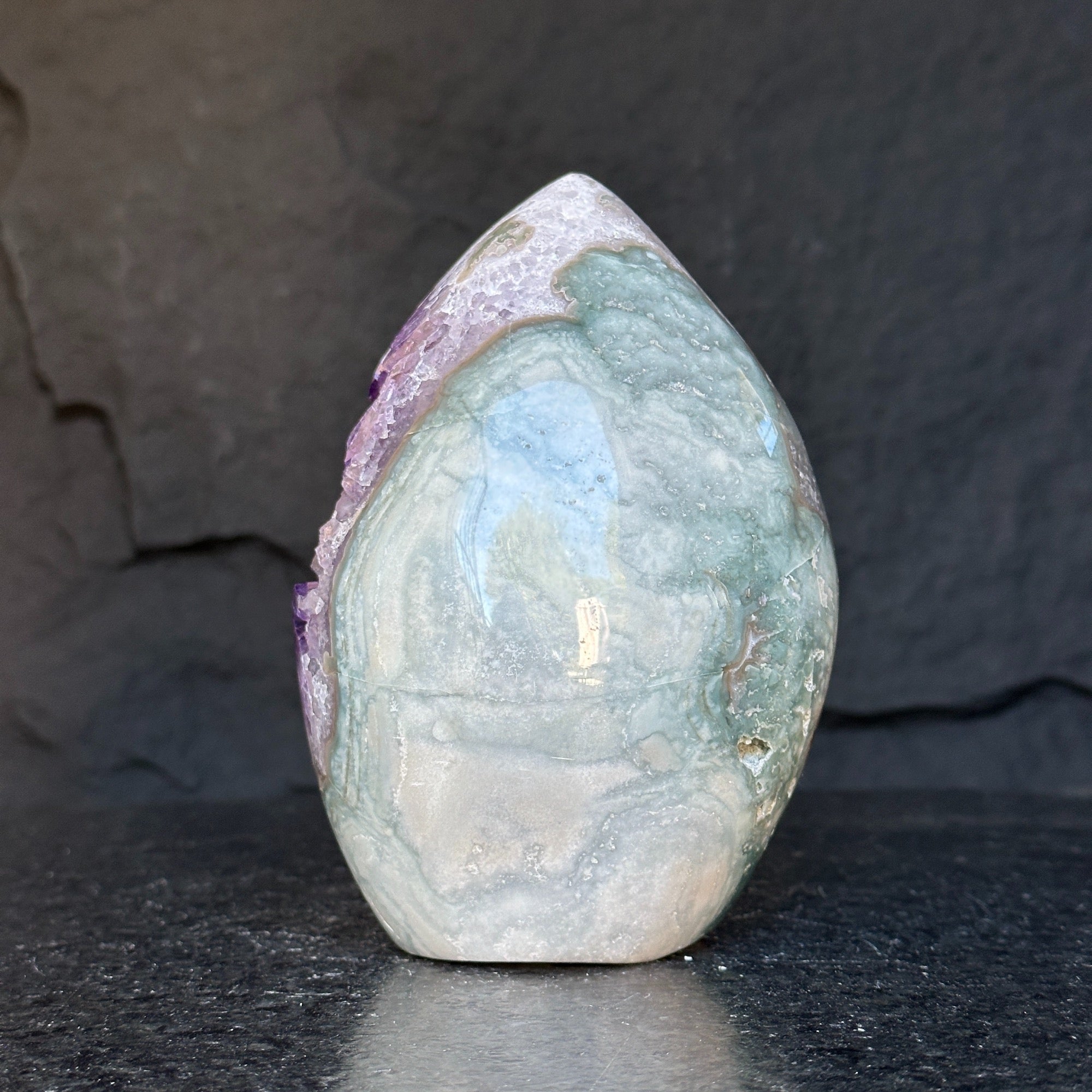 Outstanding Natural Amethyst Crystal Geode, Amethyst Egg for collectors