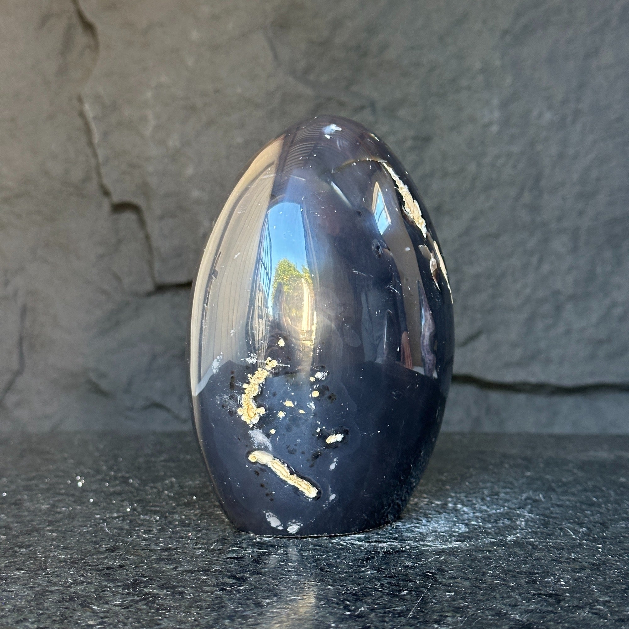 Crystal Geode, home decor with crystals, quartz and amethyst find, Amethyst with agate egg shaped