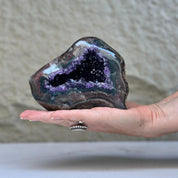 Uruguayan Amethyst & Agate Crystal Geode