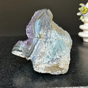 Natural Amethyst Stone Geode, Flat Geode with Agate formations, Uruguayan Amethyst Cave