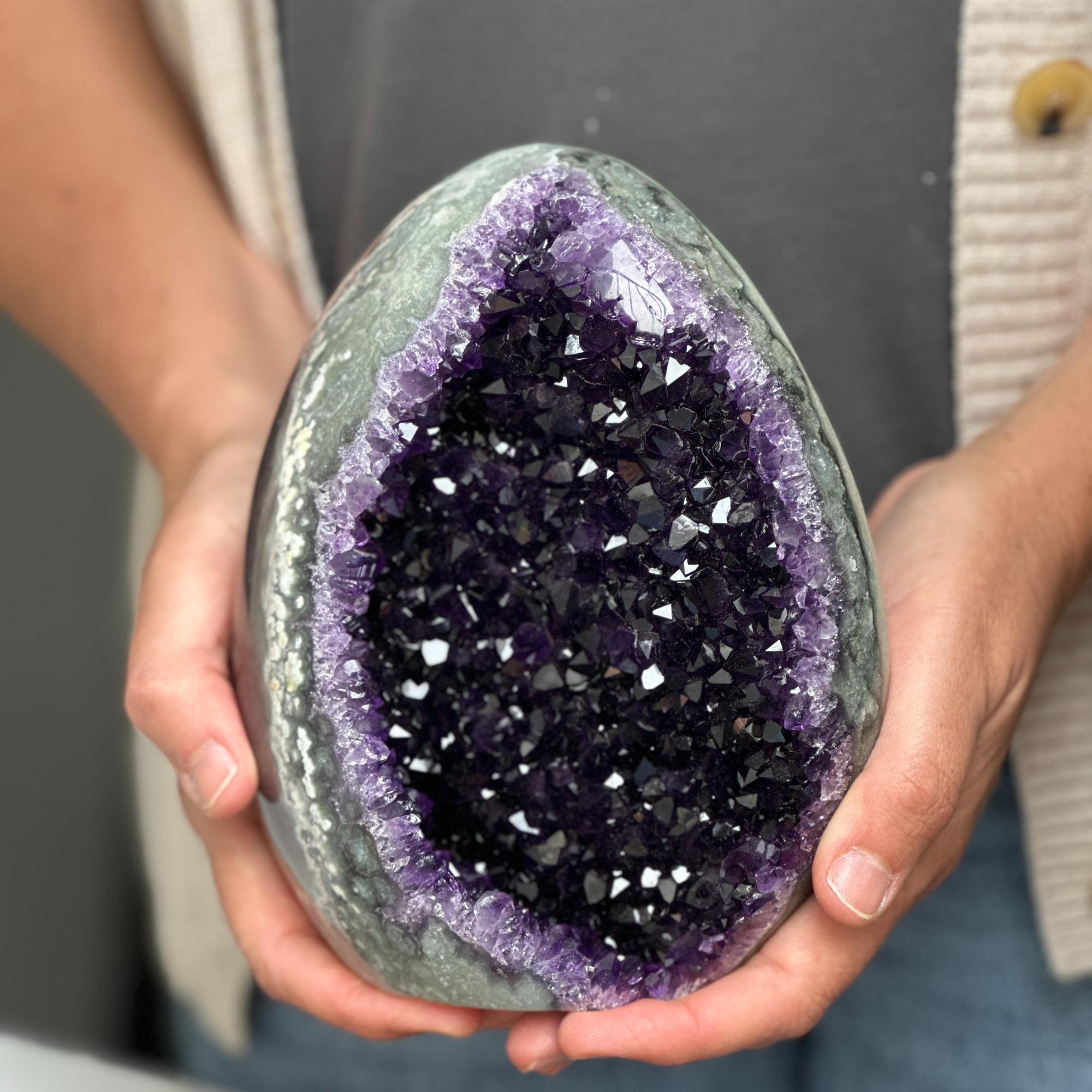 Amethyst cathedral stone for home decor, stunning AAA grade geode from Uruguay
