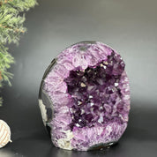 Uruguayan Amethyst and Agate Cave, Natural Geode, 8 inches Amethyst crystal