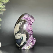 Uruguayan Amethyst and Agate Cave, Natural Geode, 8 inches Amethyst crystal