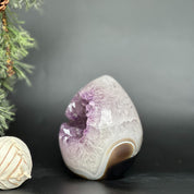 Incredible Deep Purple Amethyst Stone, Egg shaped crystal piece, AAA amethyst quality Oval Full polished Crystal