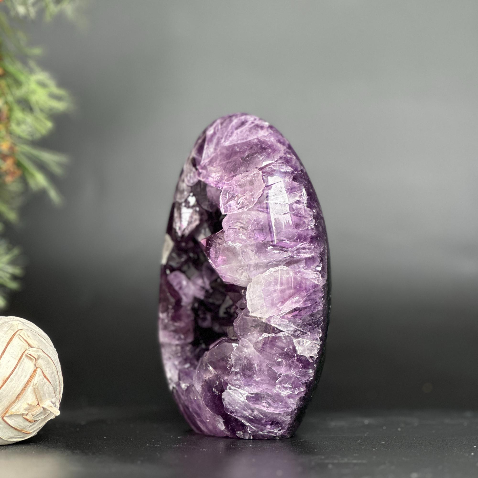 Amethyst Cut Base Crystal, Quartz Geodes, AAA Grade, Amethyst Free Standing Crystal