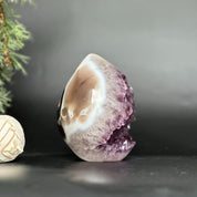 Deep Purple Amethyst Geode Cave, Perfect for Home Decor