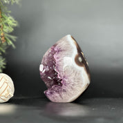 Deep Purple Amethyst Geode Cave, Perfect for Home Decor