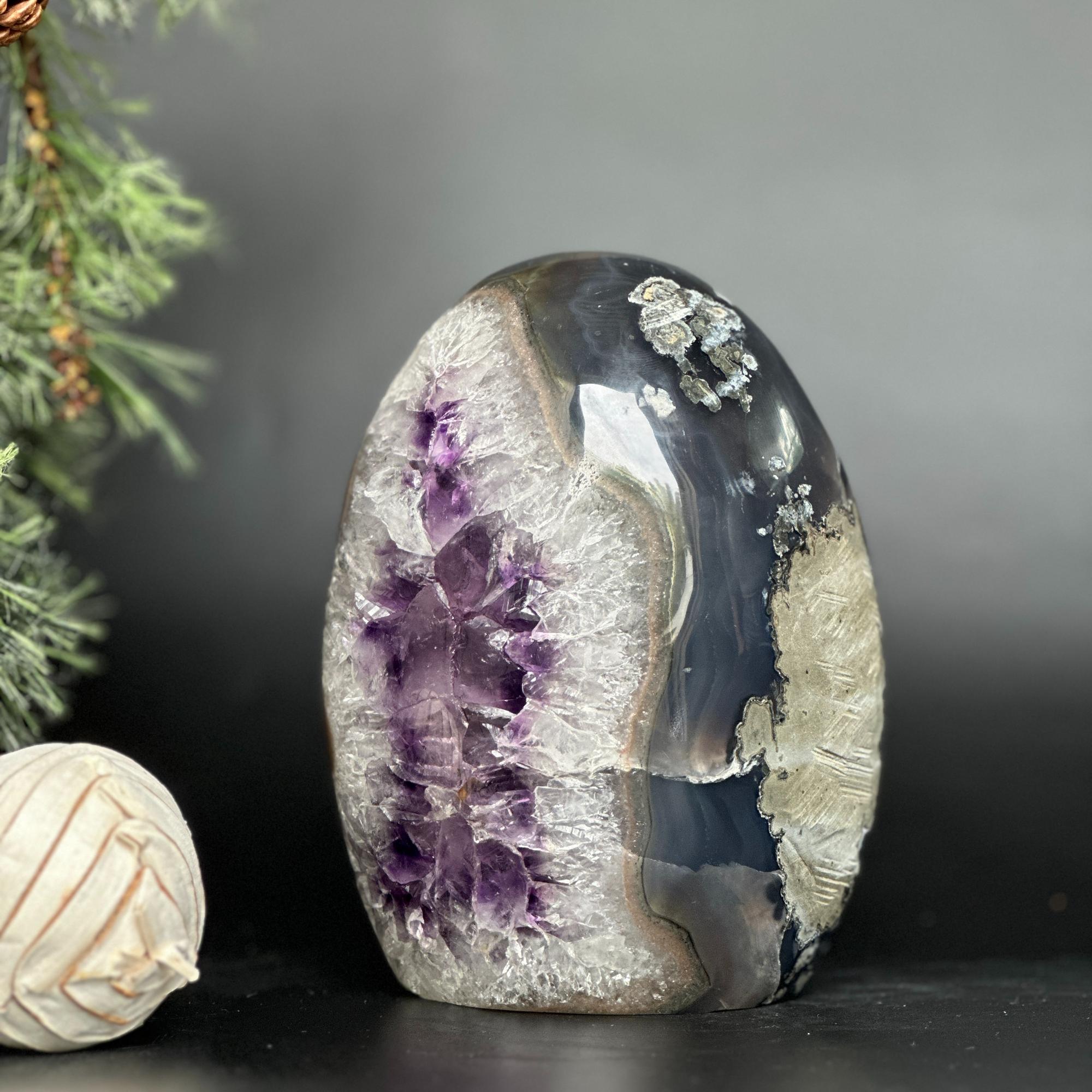 Amethyst cathedral stone for home decor, stunning AAA grade geode from Uruguay