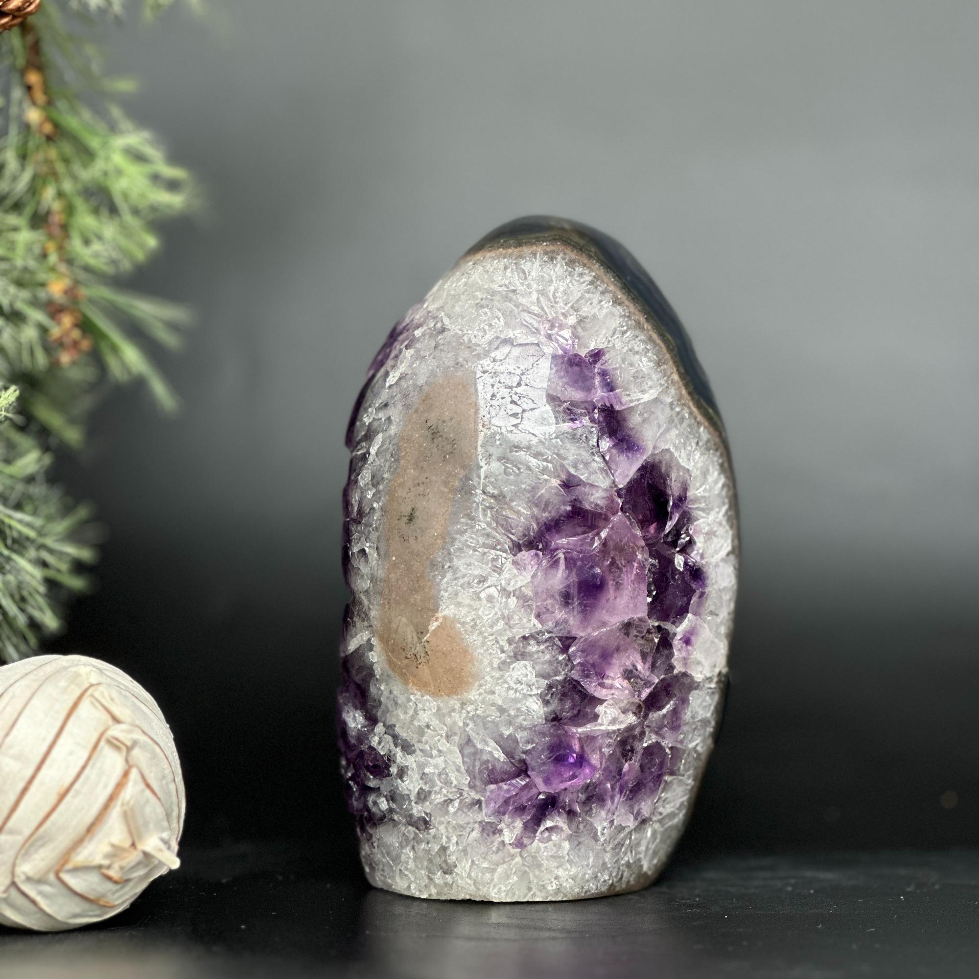 Amethyst cathedral stone for home decor, stunning AAA grade geode from Uruguay