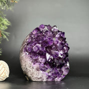 Extra Large Amethyst Geode Cave, Oval shaped Full polished stone, Stunning decor piece, Giant Crystal