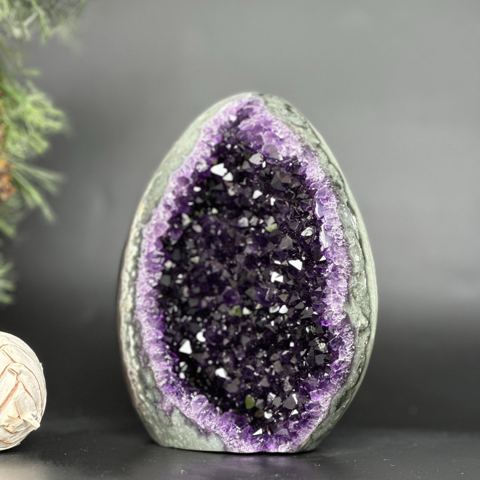 Amethyst cathedral stone for home decor, stunning AAA grade geode from Uruguay