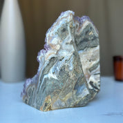 Amethyst Crystal Cluster Cave Geode , 6 in tall Huge Crystal Cluster, Deep Purple Stone