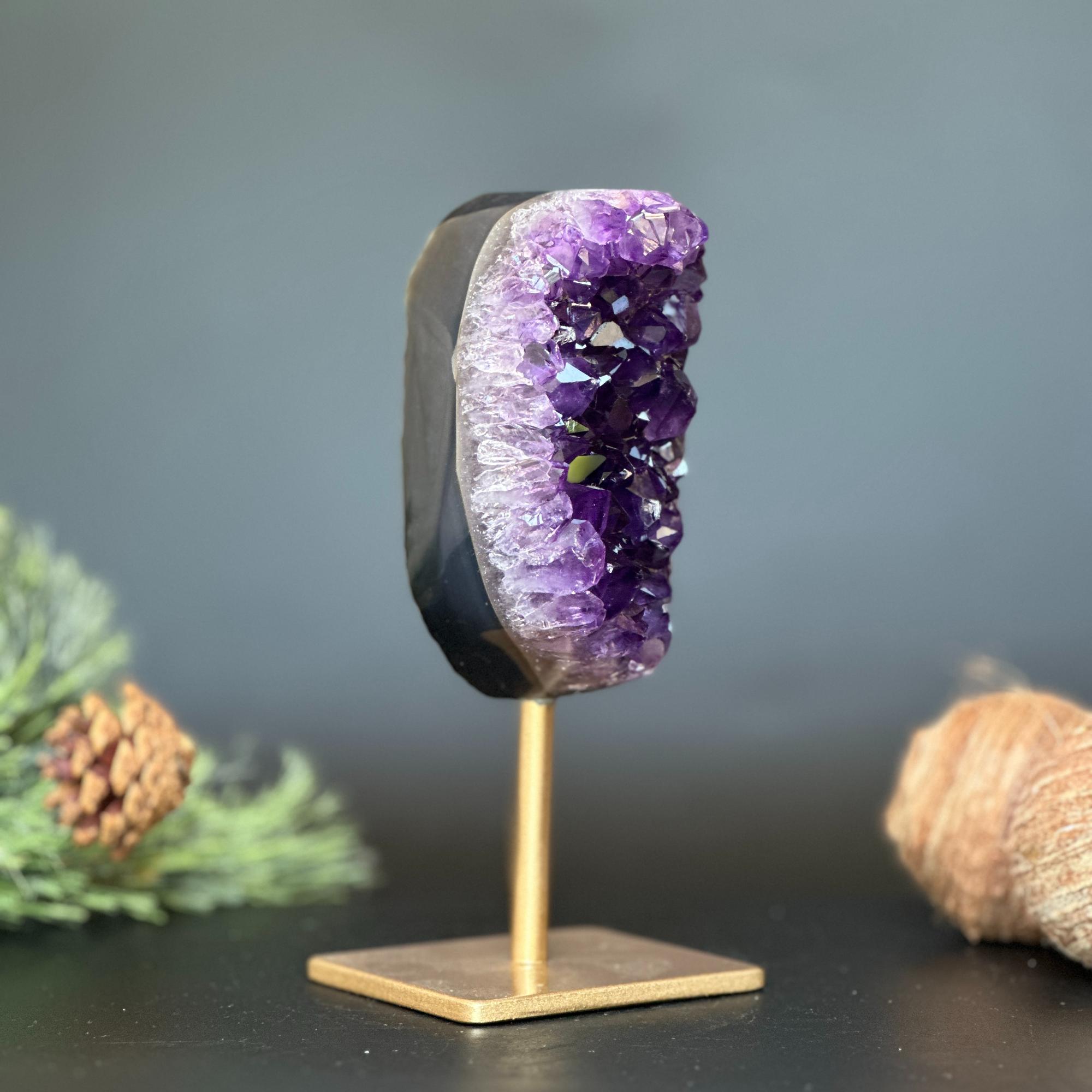 Amethyst, Stunning self standing amethyst with sparkly huge crystals points, Beautiful natural amethyst