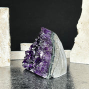 Large crystals (2 Lb) Amethyst geode with Agate formations