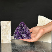 Large crystals (2 Lb) Amethyst geode with Agate formations