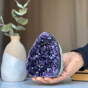 Large amethyst geode with FREE GIFT BOX, Mindfulness gift