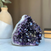 Large Amethyst Geode (3 Lb), High Quality Quartz Cluster for Stunning Home Decor