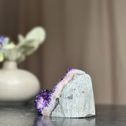 Large Amethyst geode Unique raw dark huge crystal cluster