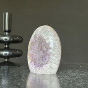 Amethyst Egg, Amethyst Quartz Crystal Cluster with agate formations, Amazing AAA Quality Geode Cave for collectors