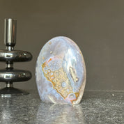 Amethyst Egg, Amethyst Quartz Crystal Cluster with agate formations, Amazing AAA Quality Geode Cave for collectors