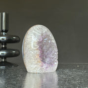 Amethyst Egg, Amethyst Quartz Crystal Cluster with agate formations, Amazing AAA Quality Geode Cave for collectors
