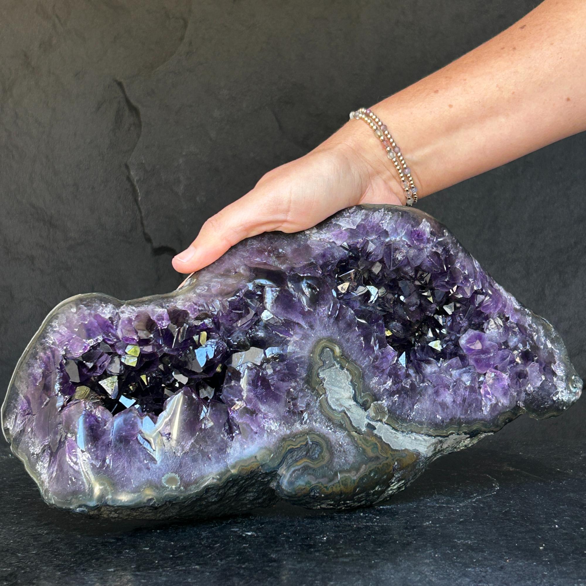 Extra large geode cave, 10 Lb Natural Amethyst crystal, Home Decor Crystal Geode Cave, Tabletop Centerpiece