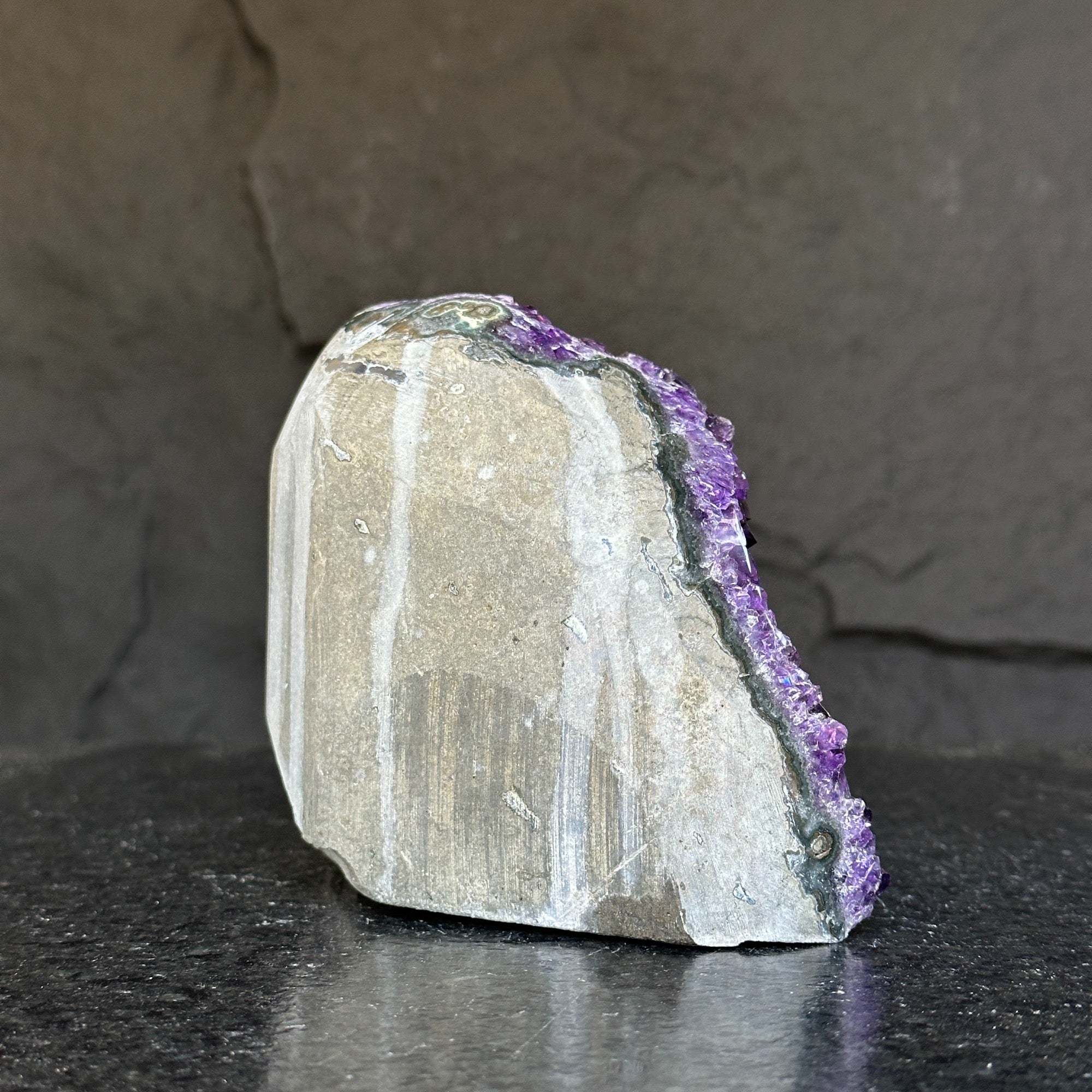 4 Lb Amethyst Cave Geode with Agate formations, Huge Crystal Cluster for Collectors
