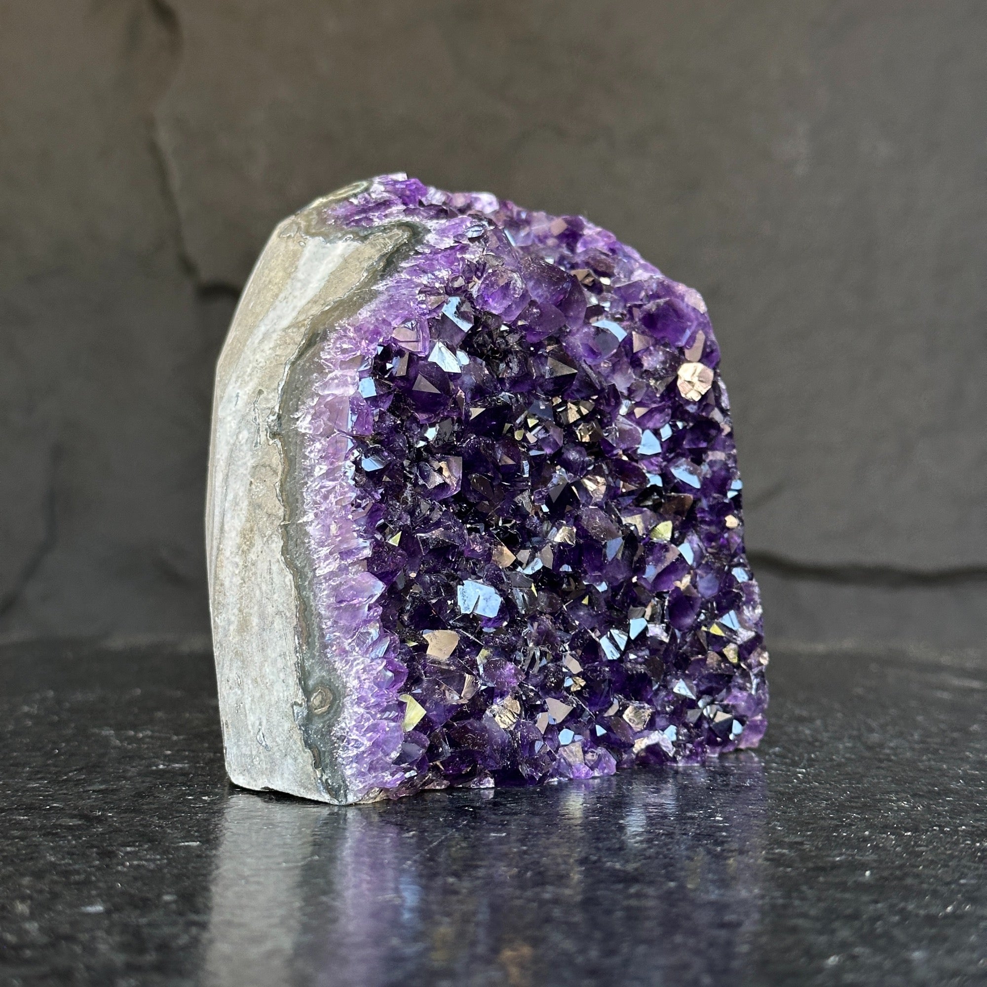 4 Lb Amethyst Cave Geode with Agate formations, Huge Crystal Cluster for Collectors