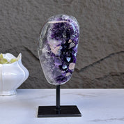 Amethyst Crystal on Metal Stand, Extra Large amethyst